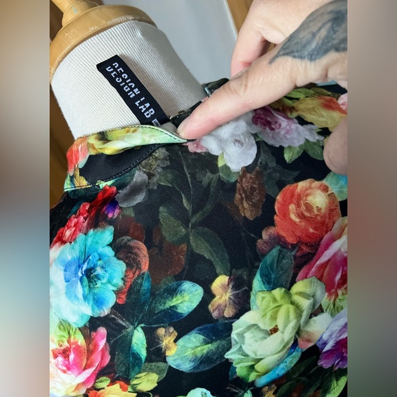 Design Lab Lord & Taylor Multicolor Floral Mini Dress - Picture 5 of 7
